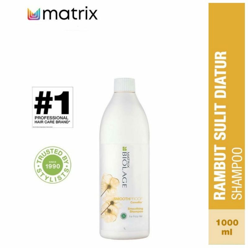 MATRIX SHAMPOO Biolage Smoothproof 1000 mL - Shampo Rambut Sulit Diatur