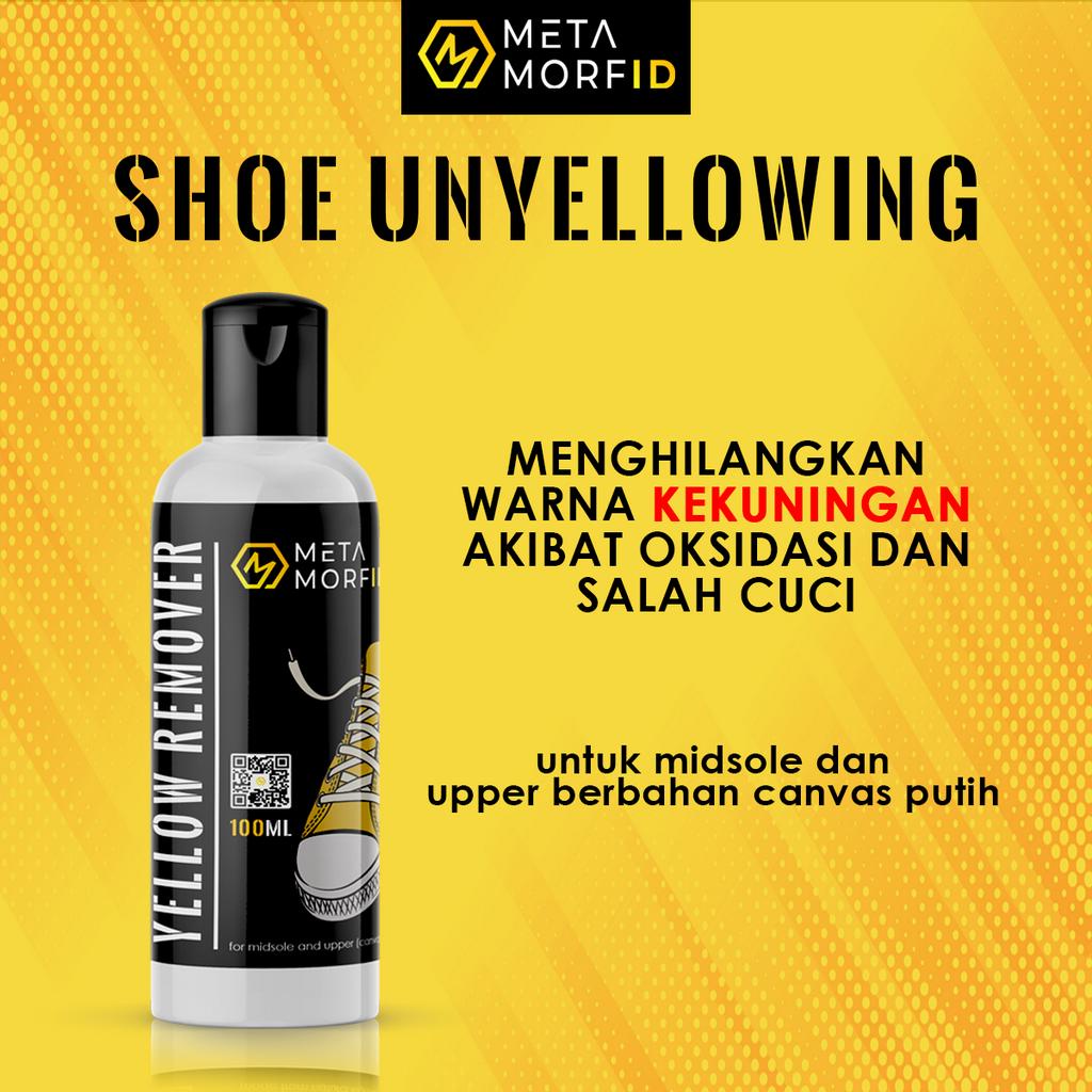 Metamorfid Shoes Cleaner / Pemutih Sepatu Canvas / Unyellowing Midsole Sepatu 100ml