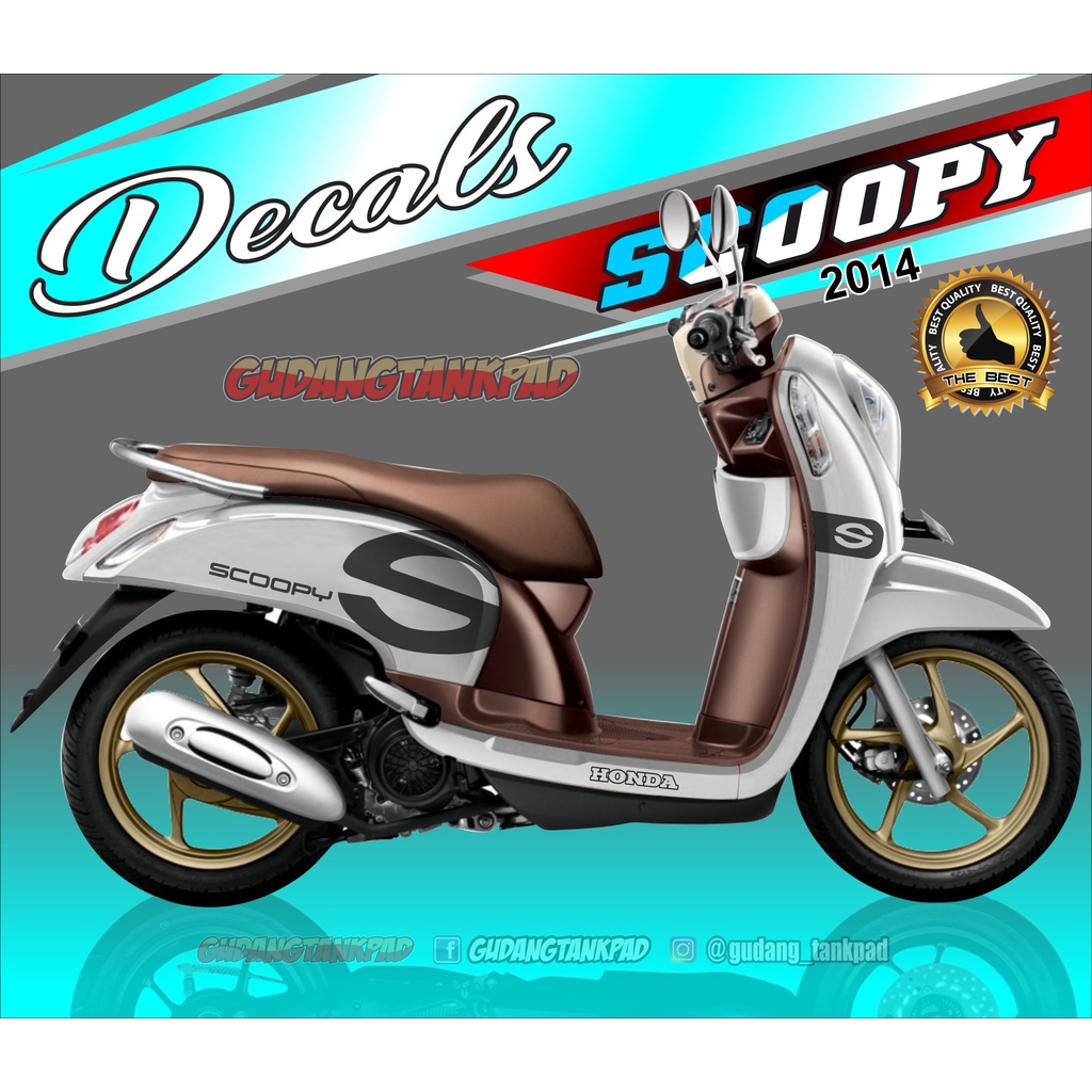 decal stiker full body scoopy tahun 2014 SIMPLE DEKAL SKUPI 2014