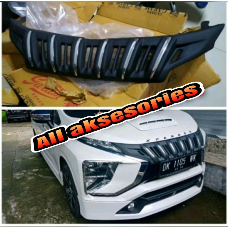 Grill Xpander Apollo Lis Crom Hitam doff