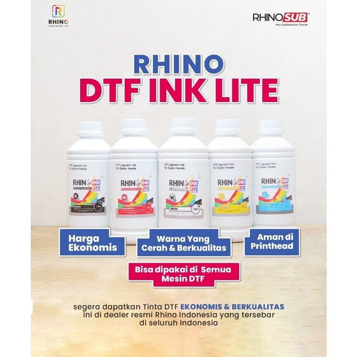 Tinta DTF Universal Rhino Ink LITE 1 Liter