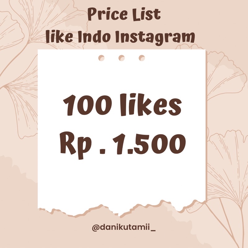 Like Indo IG 100-900