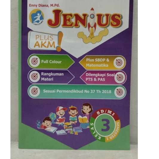 

Terbaru.. Buku JENIUS KELAS 3 SD/MI Semester 1 Tahun 2022