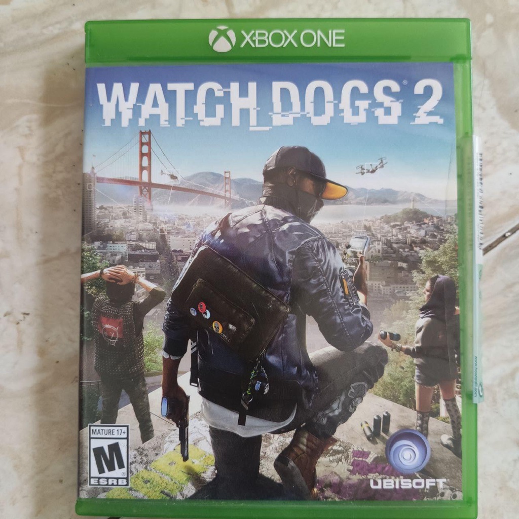 BD XBOX ONE WATCH DOG 2 ORIGINAL BEKAS