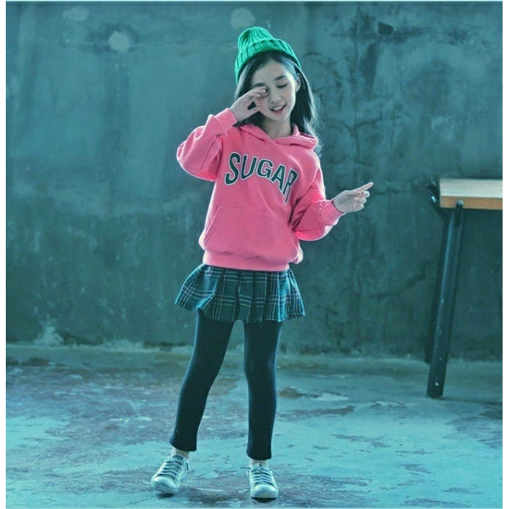 ZAHRA - Sweater Fleece Hoodie Anak Perempuan 1 - 5  tahun / SUGAR HODIE Anak CEWEK/COWOK