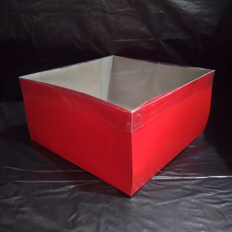 

Dus Merah Tutup Mika / Dus Cake / Dus Bolu tinggi 11cm (per pcs)