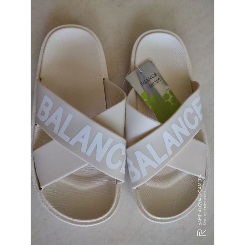 12.12 Birthday Sale New BLC 1969 Sandal Jelly Cuted ✓COD bacadeskripsi-Balance - Krem