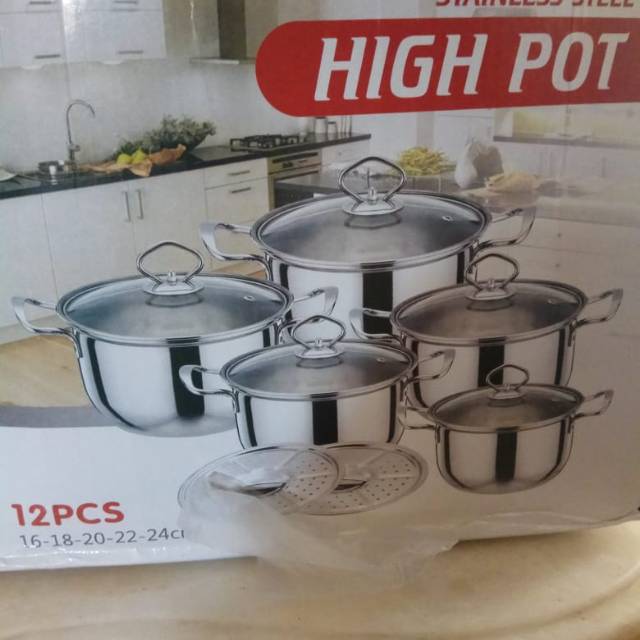 Panci stainless steel High Pot