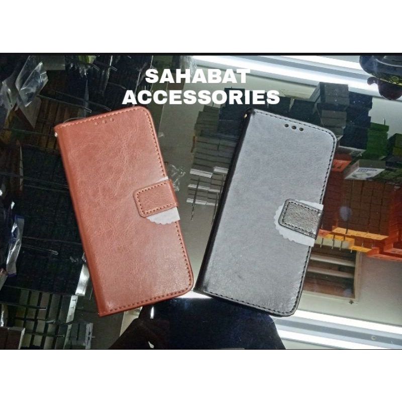 Case kulit flip wallet cover/ Sarung Dompet INFINIX
