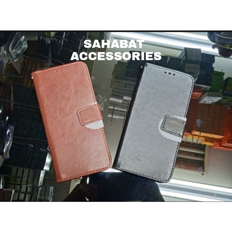 Case kulit flip wallet cover/ Sarung Dompet INFINIX