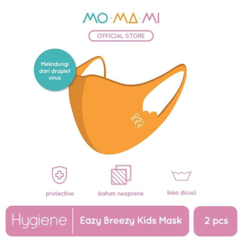 Momami Easy Breezy Kids Mask - Masker Anak (2 Pcs)