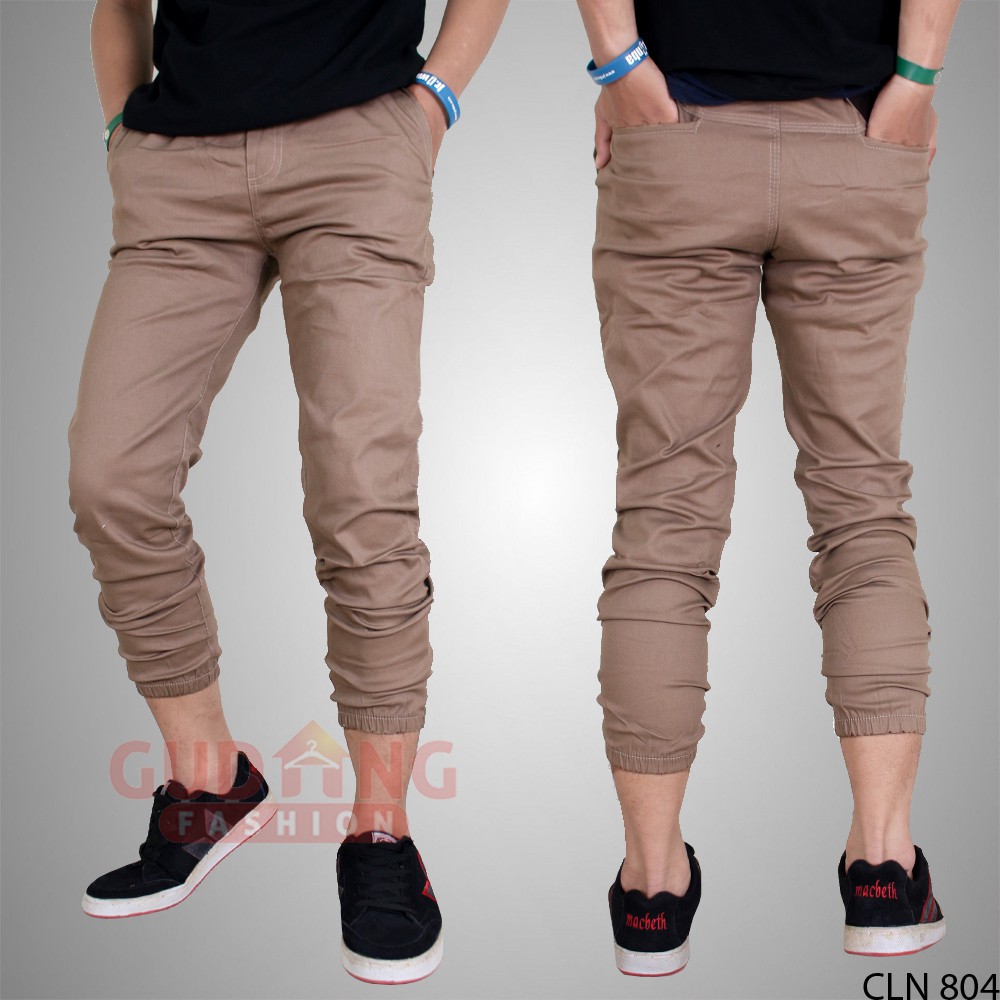 Celana Karet Pria Celana Jogger Panjang - CLN 804