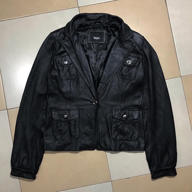 Jaket Kulit Cardigan Merk Mossimo Supply Original