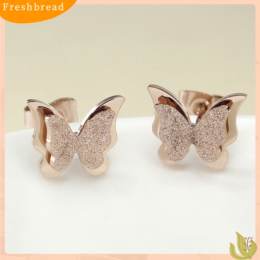 Terlaris Fashion Butterfly Women Ear Studs Earrings Evening Party Jewelry Gift Charming