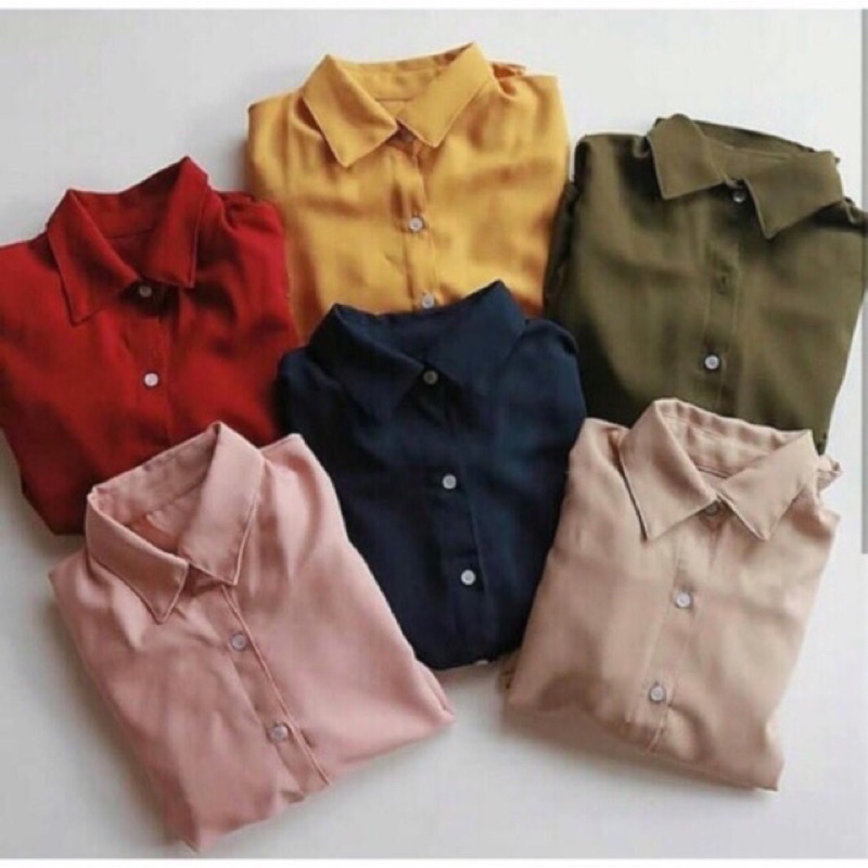 RD FASHION - KEMEJA DIAN/ KEMEJA  LUMINA BASIC / COMFY SKOLDER / KEM BASIC / KEMEJA POLOS