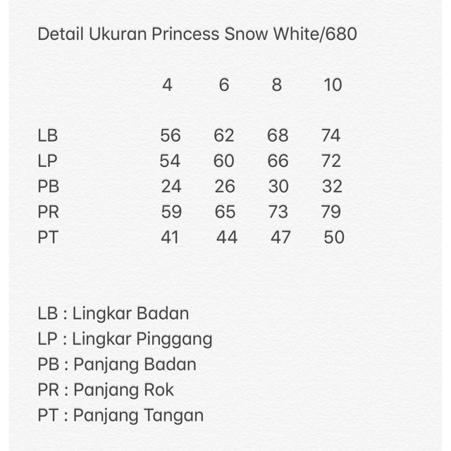 Hilary Dress Anak Perempuan  Karakter Putri Salju Snow White Satin Organdi Premium 680M