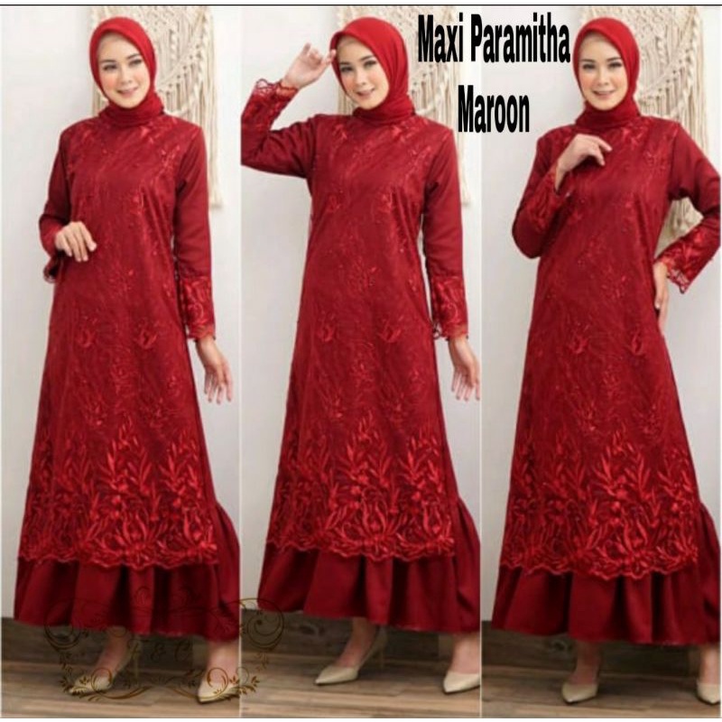 MAXY PARAMITHA MUTIARA, TILE MOSCREPE, GAMIS HIJAB MUSLIM, MAXY DRESS