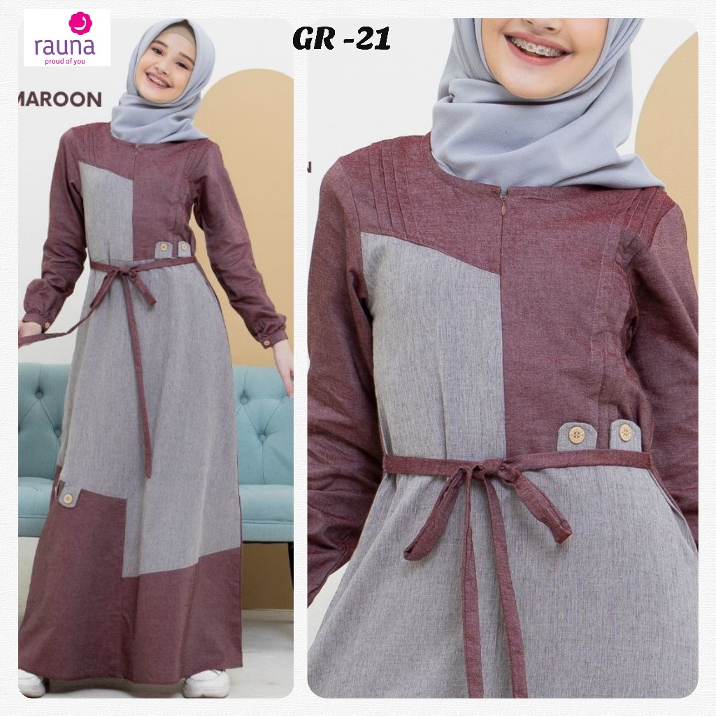 Rauna Gamis Remaja / GR-21 / Fashion Muslim