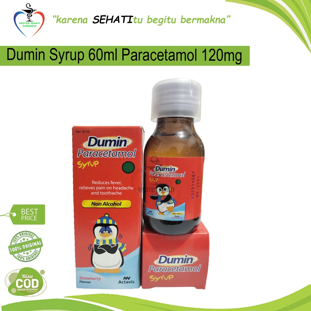 Dumin Sirup 60ml Obat Demam Penurun Panas Anak