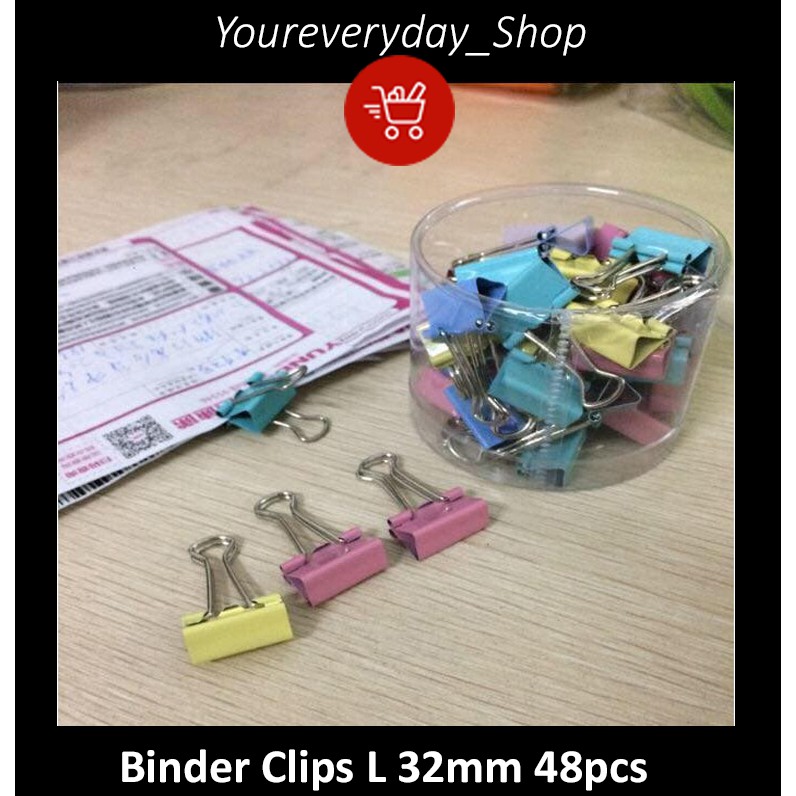 

YES Binder Klip/Paper Clip Warna Warni Size M 32mm