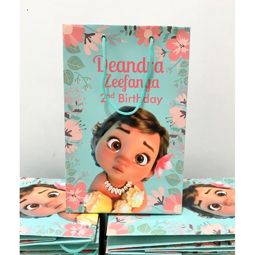 

Paper Bag Souvenir Ultah Baby Moana