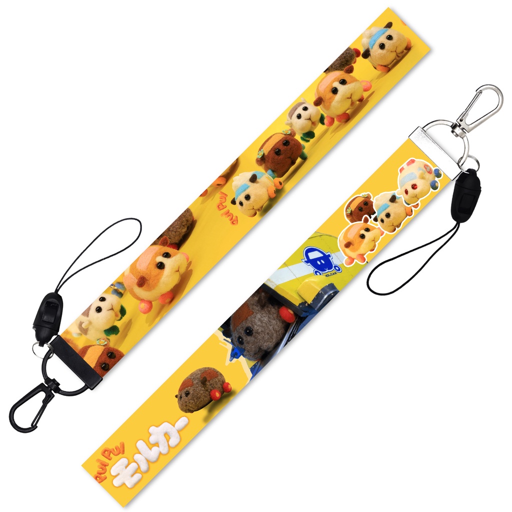 Pui PUI lanyard detachable Motif Babi guinea Untuk Mobil