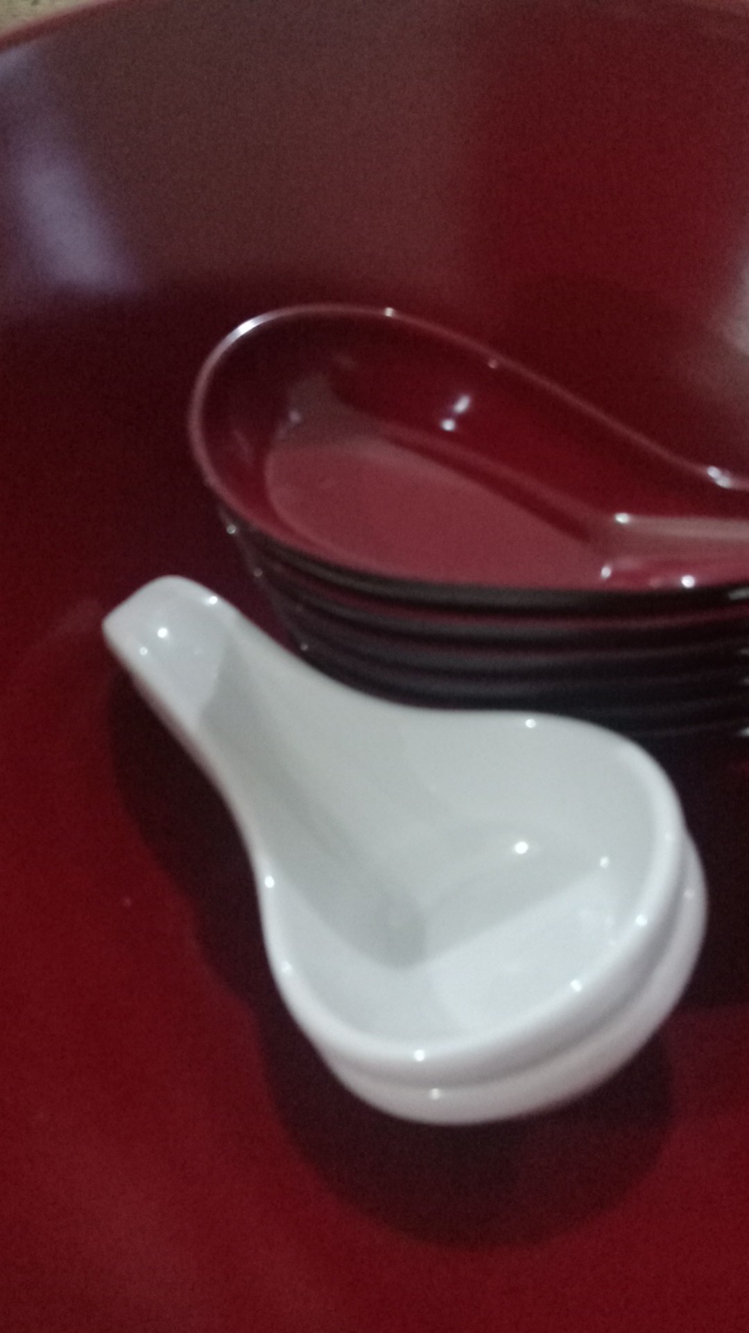 (harga 1 Pcs) Canape Spoon Melamin / Sendok Hias Kue 3,5” Onyx