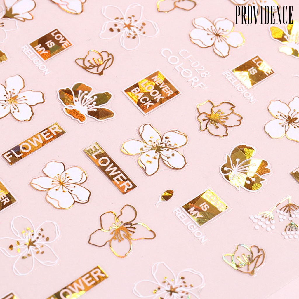 Providence Stiker Nail Art / Manicure Ultra Tipis Multi Motif Untuk Wanita