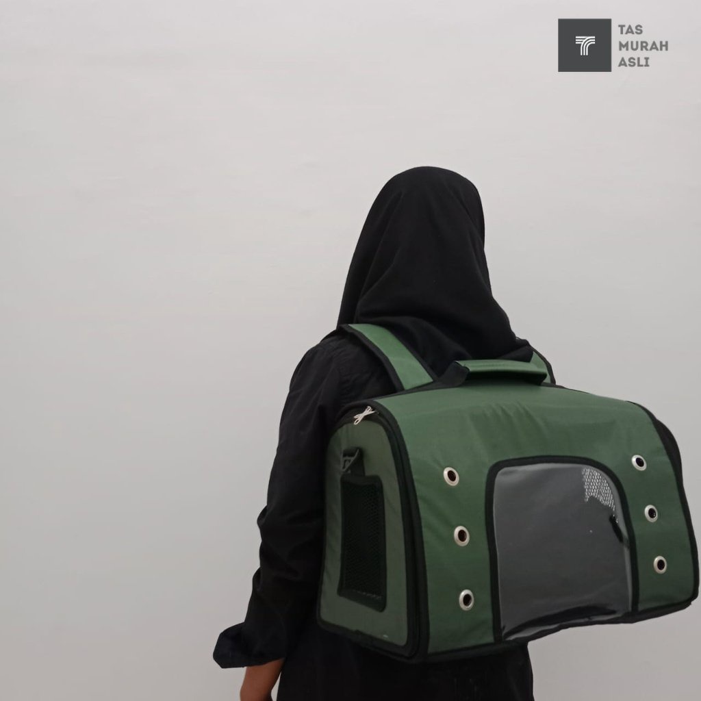 Tas Kucing 3in1 Transparan / Pet Cargo / Tas Kucing Transparan