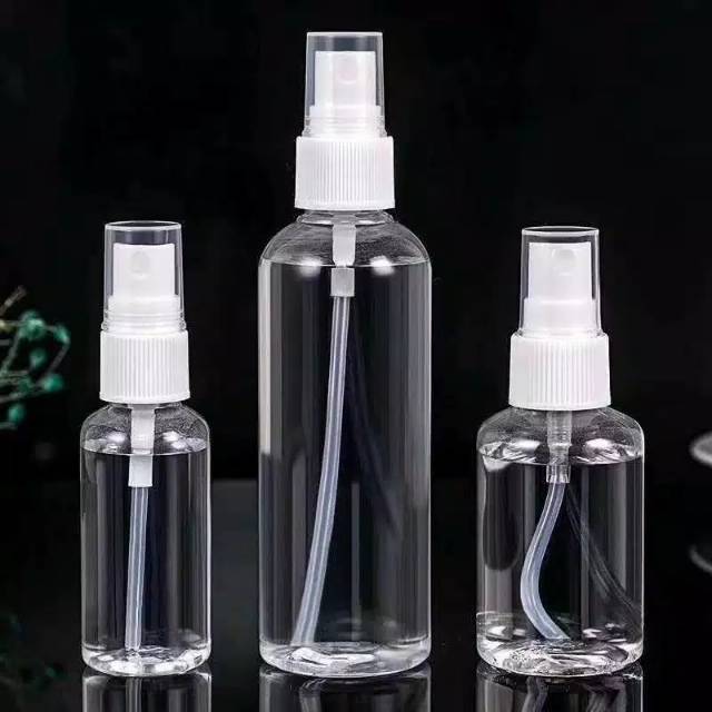 100ml)Botol kosong bening utk parfum,sanitizer dll