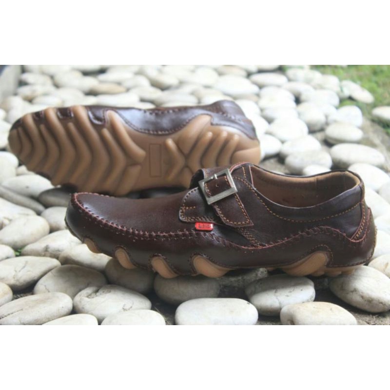 BLACK MASTER ZAMORRANO | Sepatu Casual Pria Slip On Original Kulit Asli Loafers Formal Kulit Asli