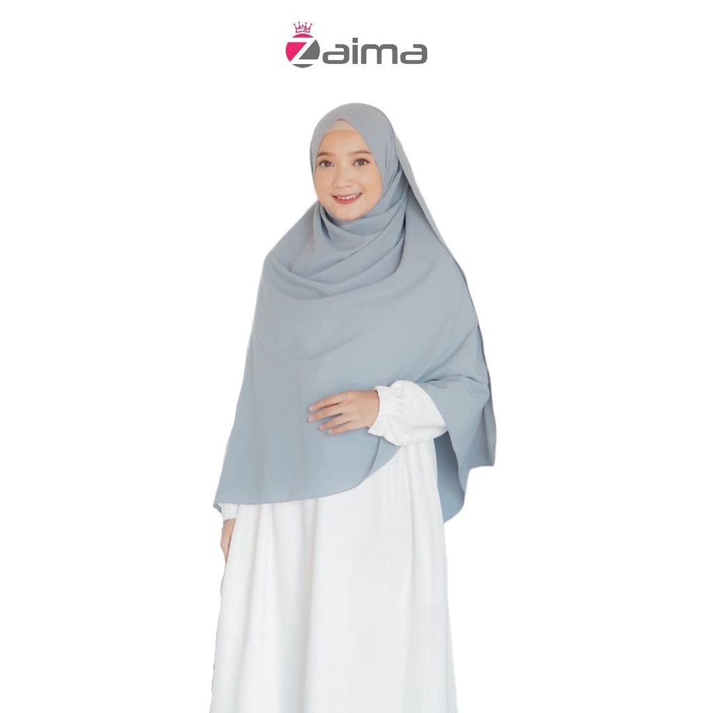 Pashmina Jumbo Syari 200 x 100 Lebar Besar Diamond Italiano-Abu Muda