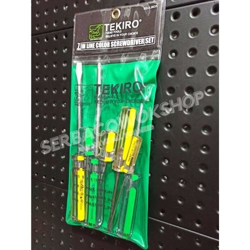 Tekiro Obeng Kristal Set 7 Pcs - In Line Screwdriver Set Termurah Berkualitas