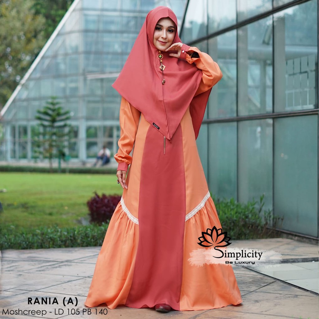 Baju Gamis Rania / Baju Gamis Wanita Rania All size
