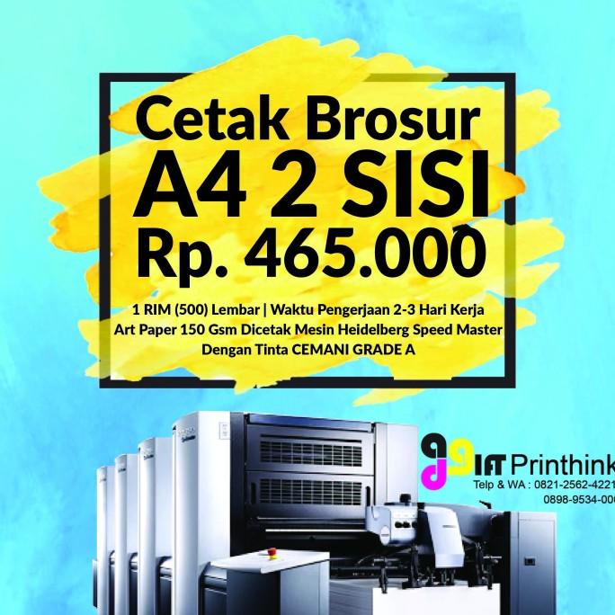 

Cetak Brosur A4 (2 Sisi) 1 rim / 500 lbr | Art Paper 150 gr TERMURAH