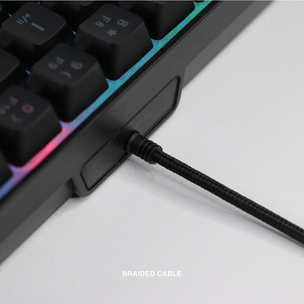 Keyboard Gaming Membrane RGB Mini Layout Rexus Battlefire K68 K-68  K 68 Membrane RGB Gaming Keyboard