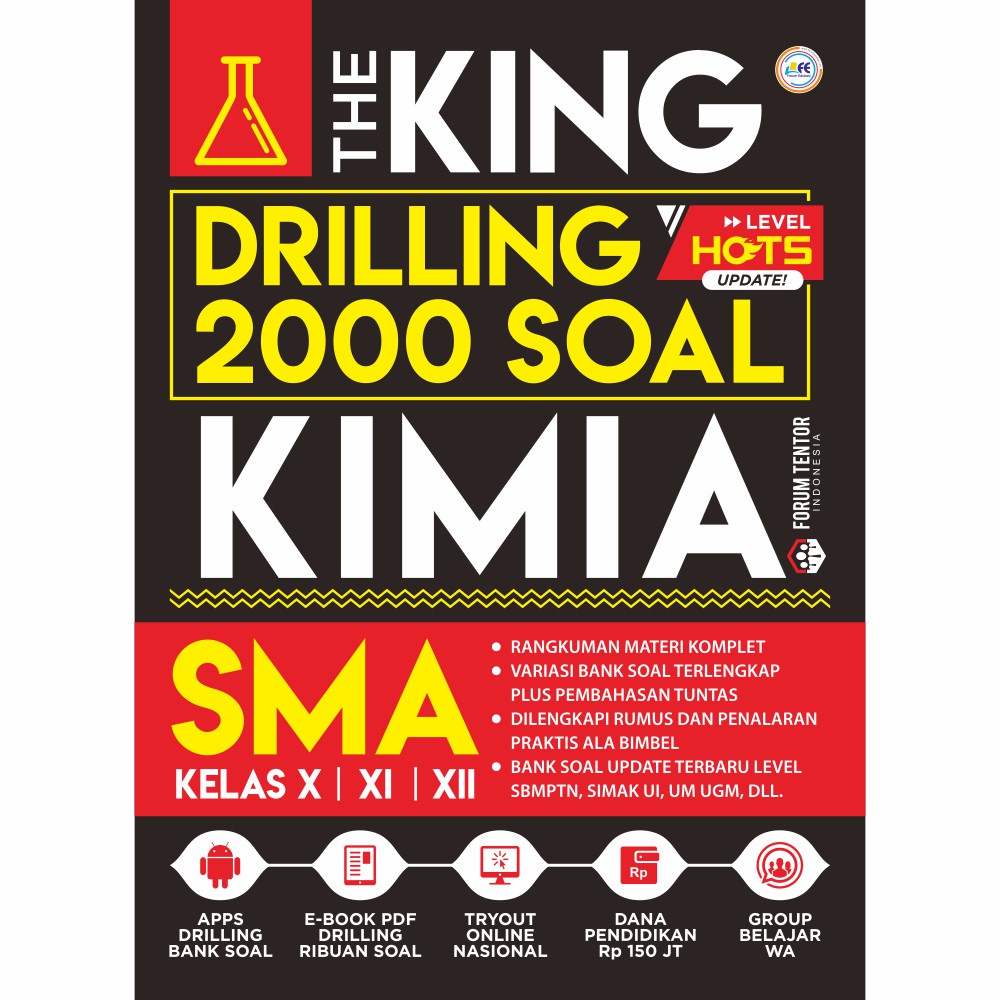 Buku The King Drilling 2000 Soal Kimia SMA Banyak Bonus
