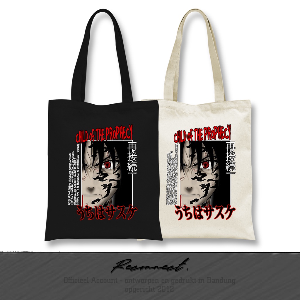 Reconnect TOTEBAG Anime Jepang Naruto Sasuke - Gratis Tambah Nama