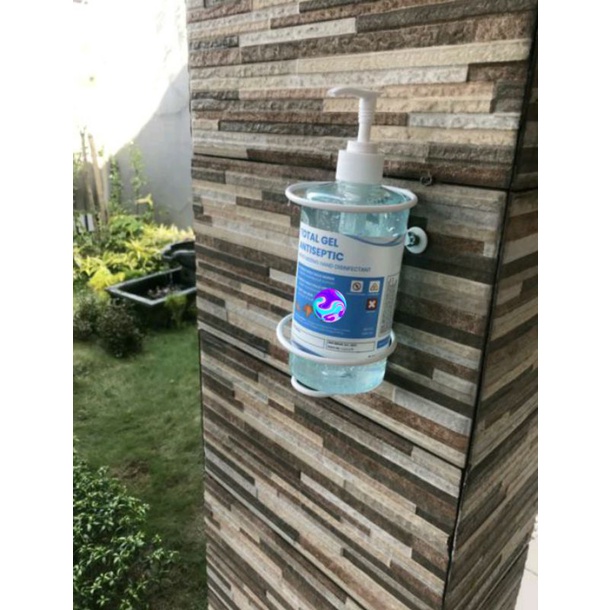 Bracket Hand Sanitizer / Dudukan Hand Sanitizer + fiser