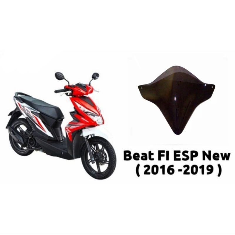 VISOR BEAT 2016-2019 FI ESP ISS KECIL HITAM