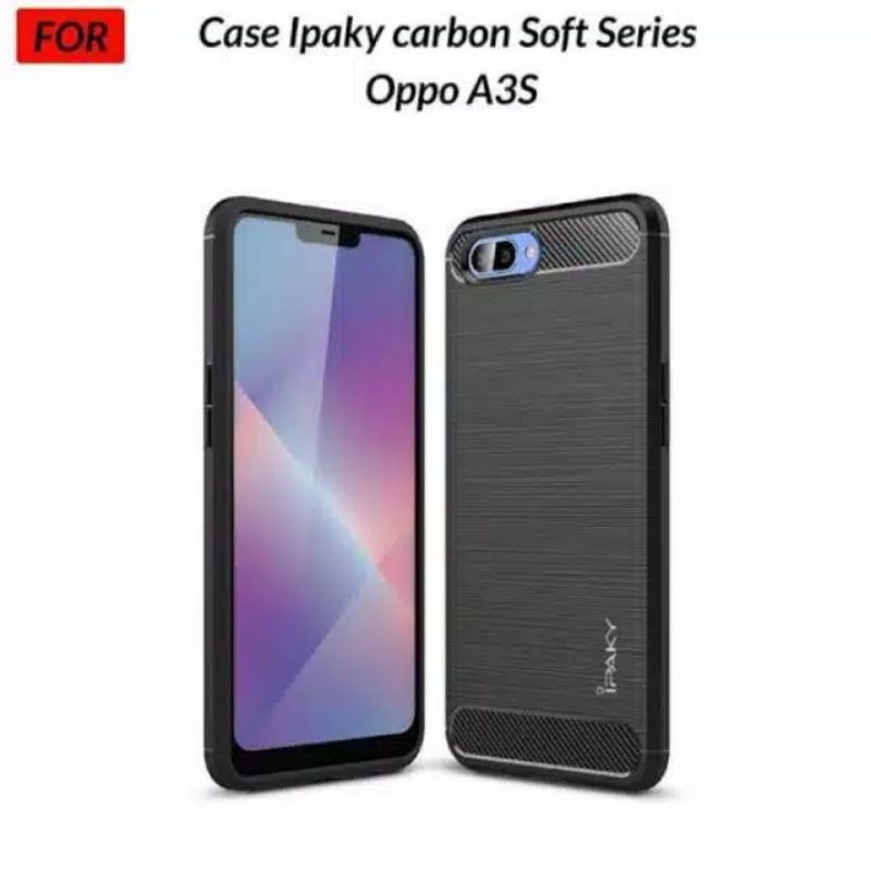 Case Oppo A3s Fiber Carbon Ultimatte Premium Quality