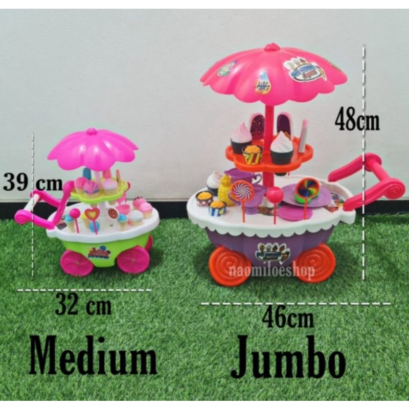 (JUMBO) Mainan anak Gerobak ice cream besar mainan ice cream jumbo