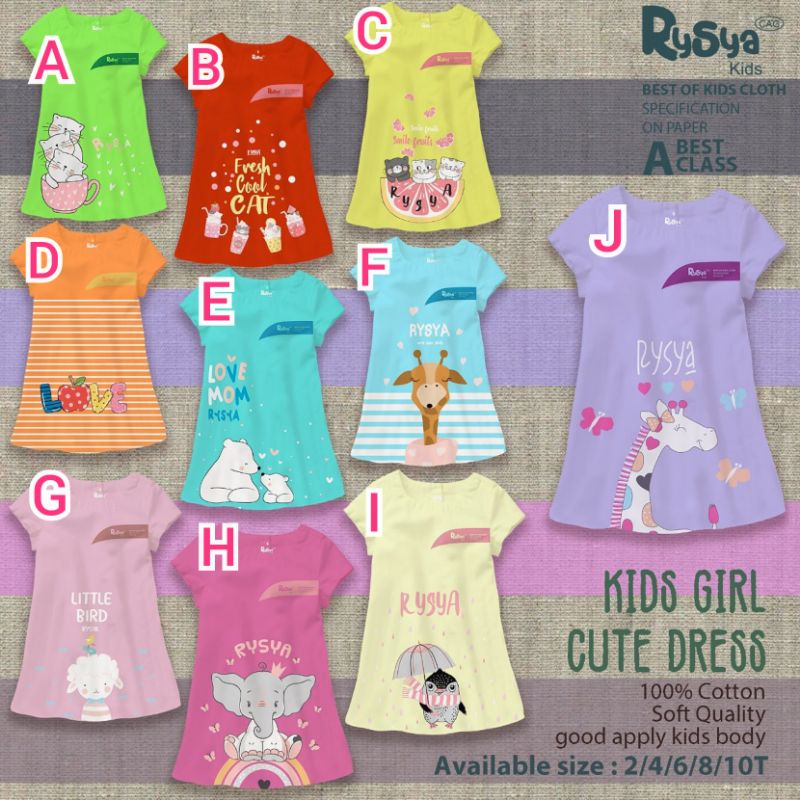 dress anak perempuan risya