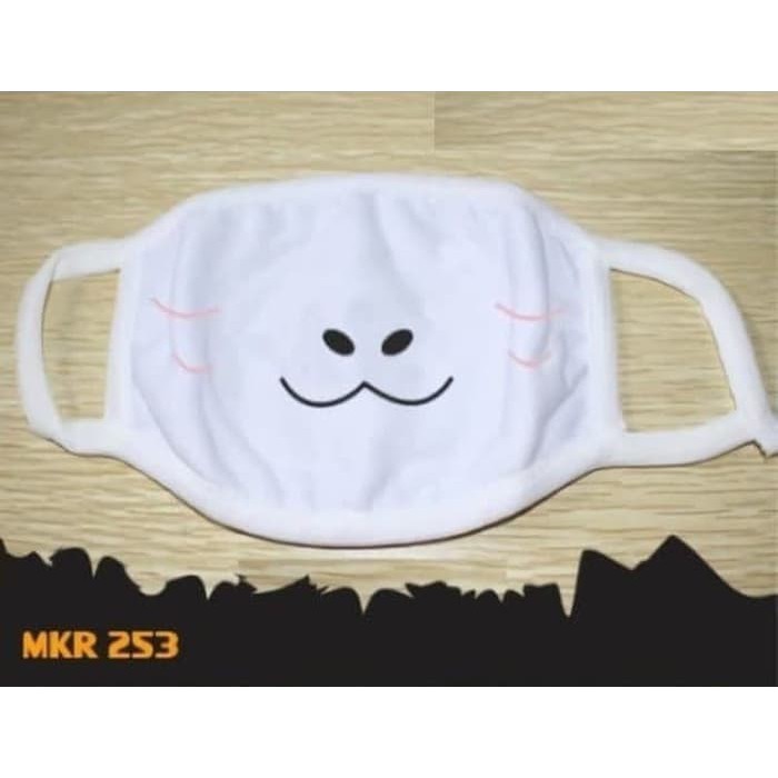 Masker Anime Emoticon Hidung Lebar MKR 253