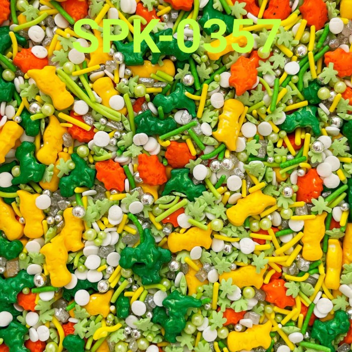

SPK-0357 SPRINKLES SPRINKLE 1KG BINATANG DINOSAURUS MIX MESES TERBARU