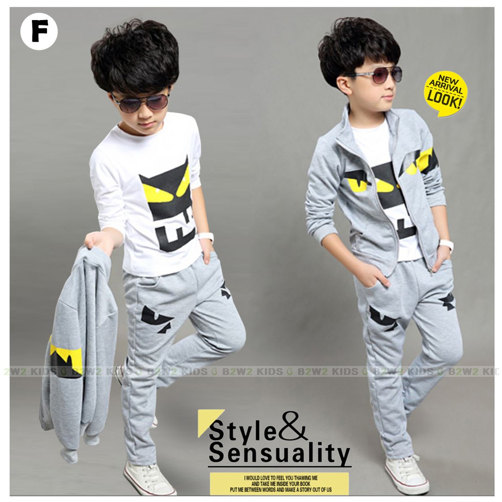 BWKIDS SET 3PCS JAKET ANAK F