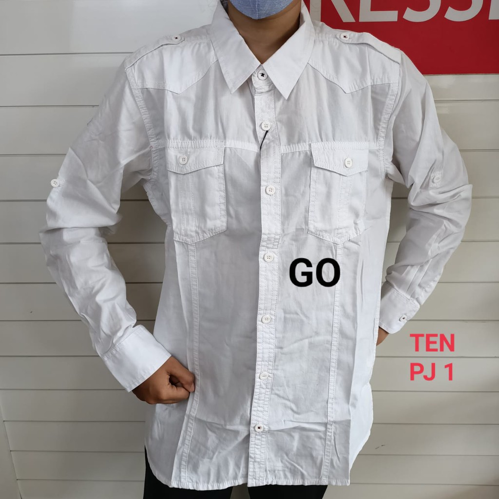 gos CRESSIDA KEMEJA TEEN  Pakaian Laki Laki Baju Atasan Hem Anak Cowok Lengan Panjang Casual