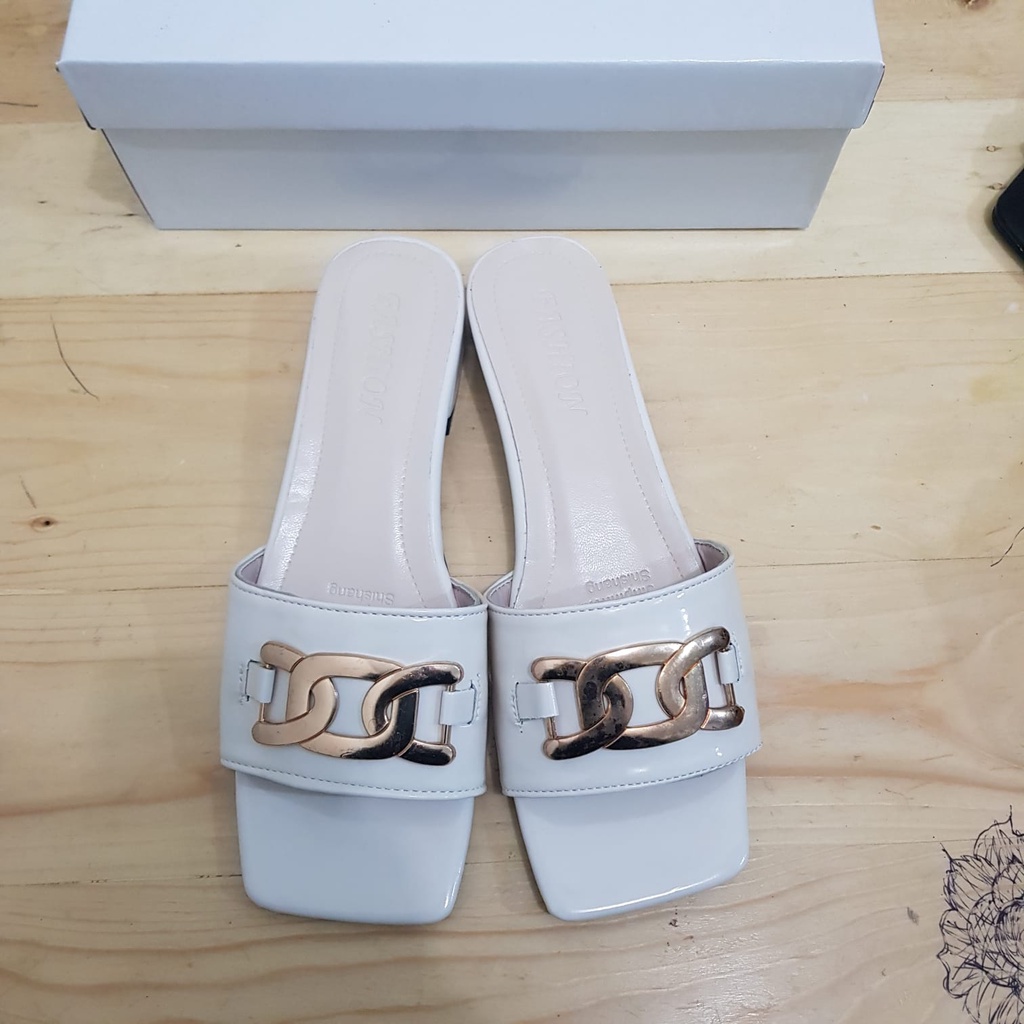 [✅BISA COD] 0227 SANDAL WANITA IMPORT HAK TAHU RENDAH (REAL PICTURE)