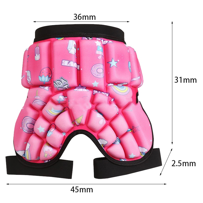 【3D】Celana Pendek Pelindung Pantat Anak/Celana Anti-Fall Pants Anak-anak/Roller Skating Hip Protection Cushion