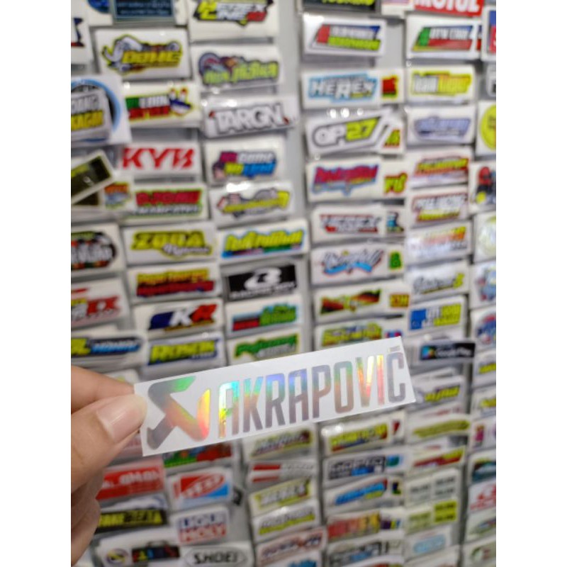 sticker cutting AKRAPOVIC HOLOGRAM
